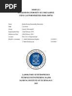 Determining Porosity of Core Sample Using Gas Porosimeter (Porg-200Tm)