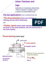 Flat-Plate Friction Clutches and Thrust