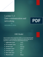 Lecture 5 - 6 Data Communication and Networking: BY Muhammad Afzal