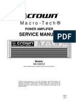 MA 5002VZ Service Manual MA5002VZ - SM - 130446 1 - Original PDF