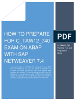 How To Prepare FOR C - TAW12 - 740 Exam On Abap With Sap Netweaver 7.4