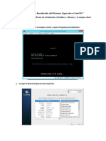 Laboratorio 1 Instalación CentOS 7