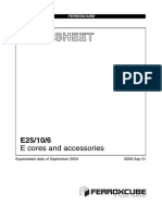 Data Sheet: E Cores and Accessories