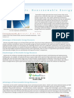 Renewable vs. Nonrenewable Energy Resources Renewable vs. Nonrenewable Energy Resources