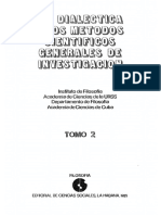 Ursul Arkady Dmitrievich La Dialectica y Los Métodos Científicos Generales de Investigación Tomo II PDF