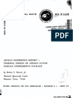 Apollo Experience Report Thermal Design of Apollo Lunar Surface Experiments Package