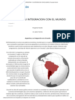 ARGENTINA Y SU INTEGRACION CON EL MUNDO - Proyectar Nación PDF