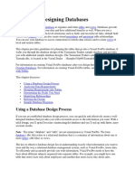 Chapter 5: Designing Databases: Using A Database Design Process