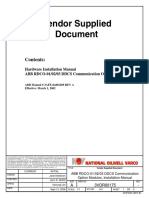 Vendor Supplied Document: Contents