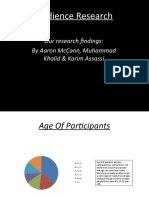 Audience Research: Our Research Findings: by Aaron Mccann, Muhammad Khalid & Karim Assassi