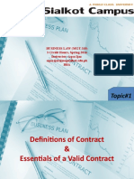 Essentials of A Valid Contract