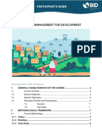 Project Management For Development: Participant'S Guide