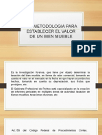 6.6. Metodologia para Establecer El Valor de Un Bien Mueble