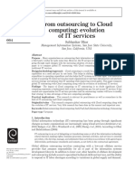 From Outsourcing To Cloud Computing: Evolution of IT Services