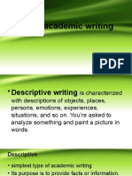 Types of Academic Writing