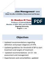 Hypertension Management - 2018: DR Monkez M Yousif