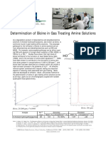 Determination of Bicine in Gas Treating Amine Solutions: N-N-bis (2-Hydroxyethyl) Glycine, (Bicine)