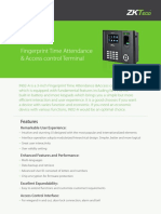 Fingerprint Time Attendance & Access Control Terminal: Features