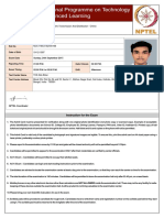 E-ADMIT CARD Instruction For The Exam PDF