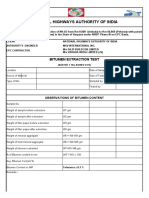 National Highways Authority of India: Bitumen Extraction Test