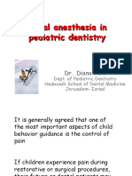 Local Anesthesia in Pediatric Dentistry Lecture Students 2009 M