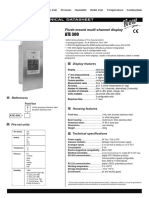 Flush-Mount Multi-Channel Display: Technical Datasheet