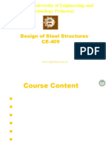 N-W.F.P. University of Engineering and Technology Peshawar: Design of Steel Structures CE-409