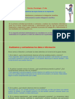 Ciencia y Tecnología - 5° Año: Descubrimos Las Leyes Físicas en La Respiración