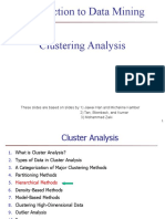 Introduction To Data Mining Clustering Analysis