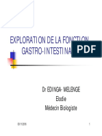 1 - EXPLORATION FONCTION GASTRO-INTESTINALE (Mode de Compatibilité)