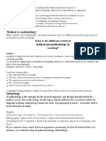 Method vs. Methodology: What Is The Difference Between Method and Methodology in Teaching?