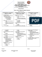 Activity Matrix: 2014 Summer Sports Training For Volleyball Enthusiasts