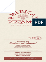 American Pizza MFG Menu