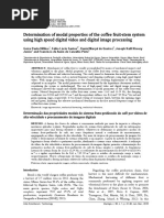 Determination of Modal Properties of The Coffee Fruit-Stem System Using High Speed Digital Video and Digital Image Processing