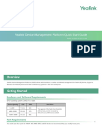 Yealink Device Management Platform Quick Start Guide: Applies To Version 3.1.0.13 or Later