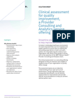 Clinical Assessment For Quality Improvement, A Provider Consulting and Analytics Service Offering