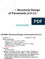 CE 6505: Structural Design of Pavements (3.0 CR) : Course Outline