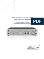 Benchmark Instruction Manual: Dac1 Usb