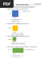 1º de Sec. Área de Figuras Planas