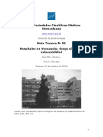 HOSPITALES EN VENEZUELA, Riesgo y Sismicidad