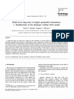 Multi-Level Slug Tests in Highly Permeable Formations: 1. Modification of The Springer-Gelhar (SG) Model