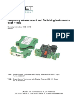 Frequency Measurement and Switching Instruments T401 / T402: Operating Instructions 383D-64618