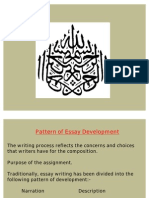 Pattern of Essay Development