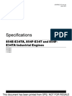 Specifications: 854E-E34TA, 854F-E34T and 854F-E34TA Industrial Engines