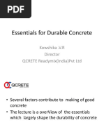 Essentials For Durable Concrete