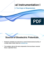 Biomedical Instrumentation I: Lecture-5: The Origin of Biopotentials