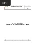 Lista de Señales CDC