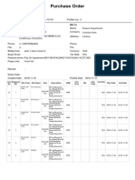 Purchase Order: Supplier