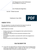 The Impact of Credit Risk Management On The Performance of Commercial Banks in Cameroon