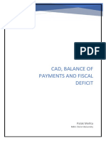 BoP, CAD and Fiscal Deficit